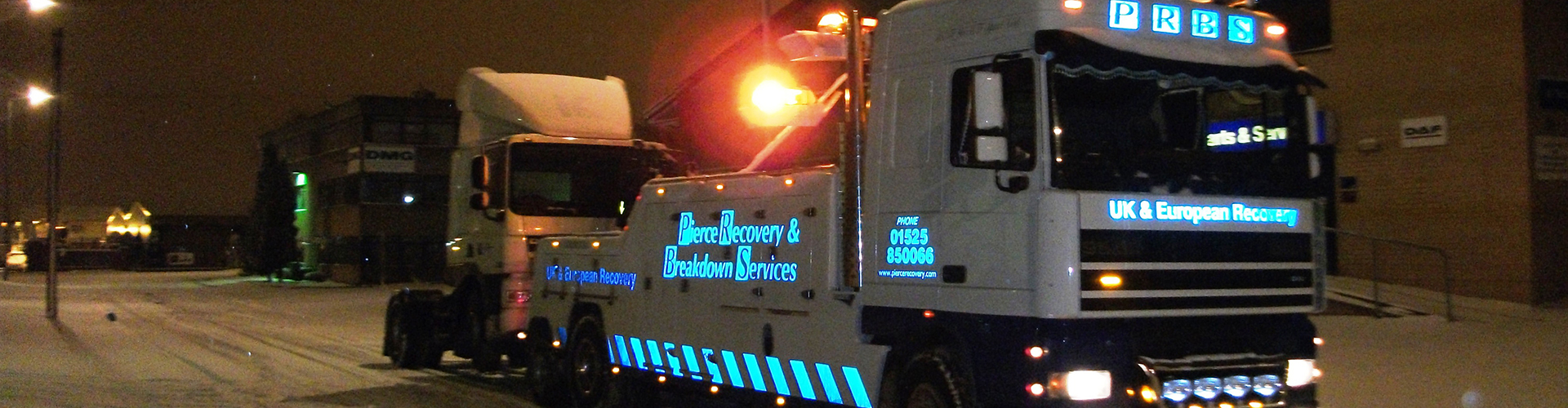Pierce Recovery & Breakdown Services  Contact Banner